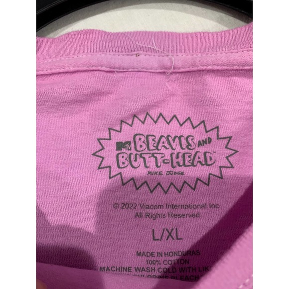 Beavis and Butt-Head Graphic Classic Tee in Pink Size L/XL - Picture 4 of 11
